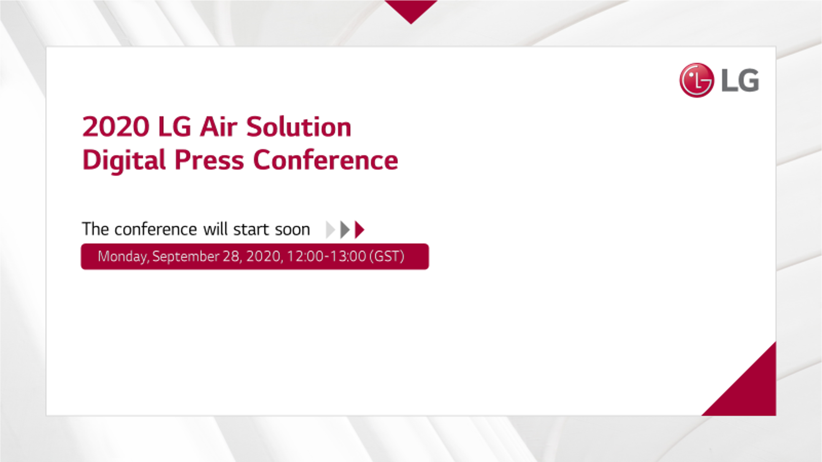 2020 LG Air Solution<br/>Digital Press Conference